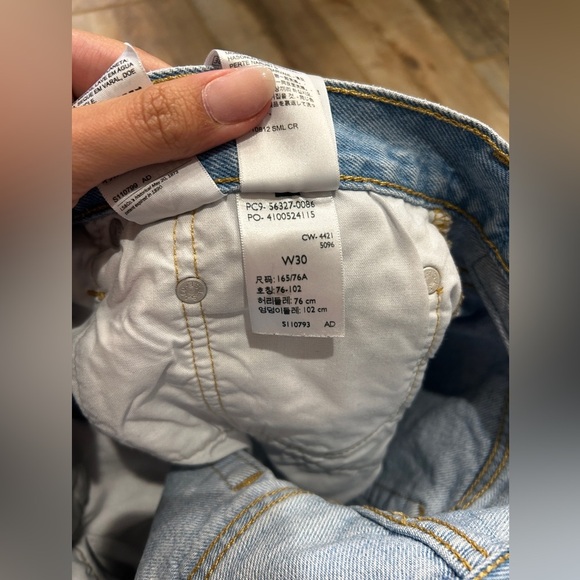 Levi’s Premium Capital Big E Vintage 30 Denim Distressed Shorts - Picture 9 of 9